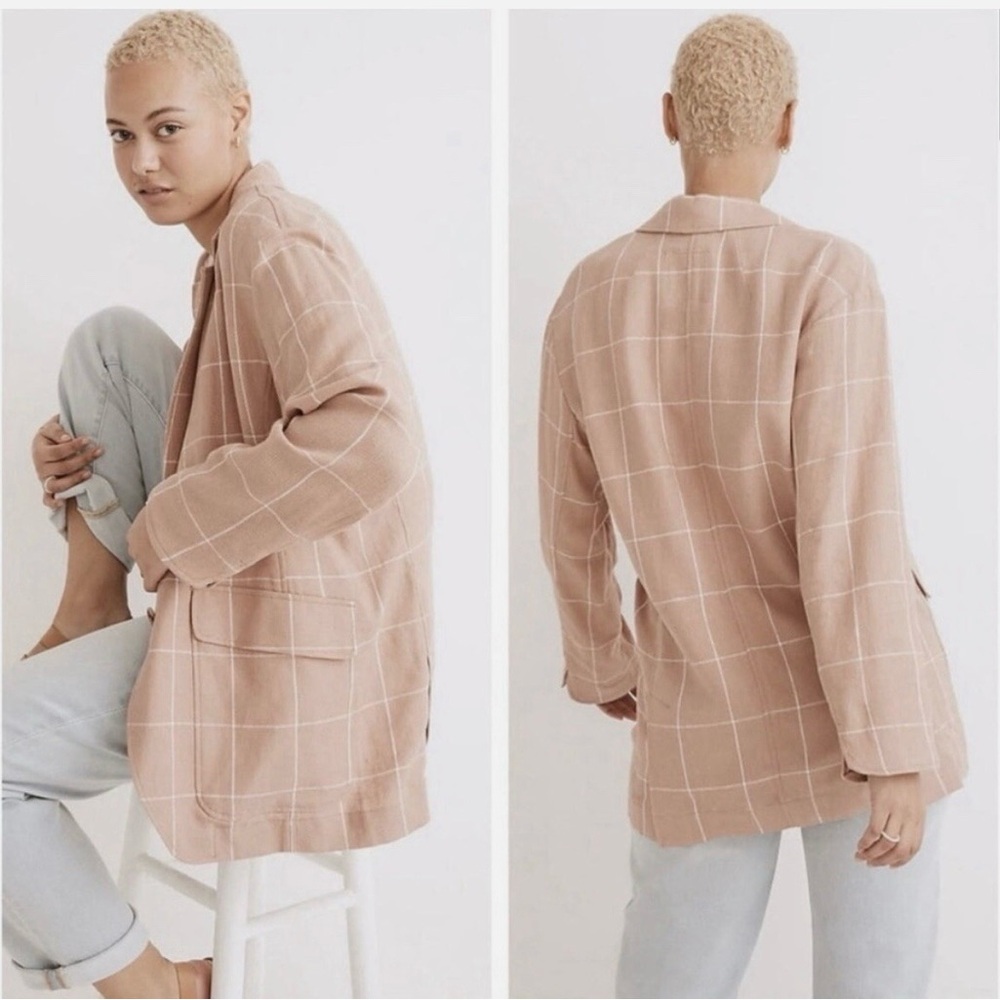 Madewell Beige Textured Blazer
